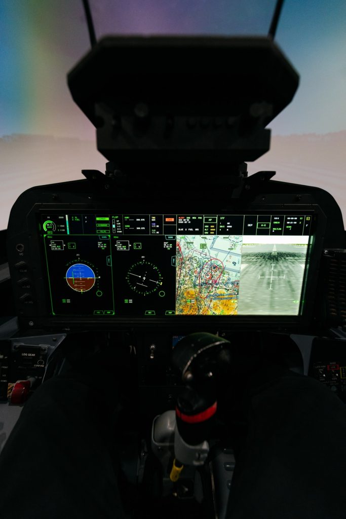 a cockpit of an airplane