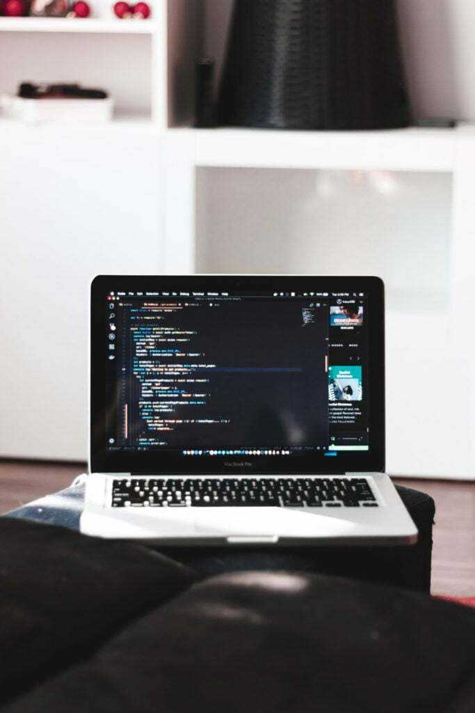 a laptop on a table