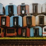 a train on the railway tracks